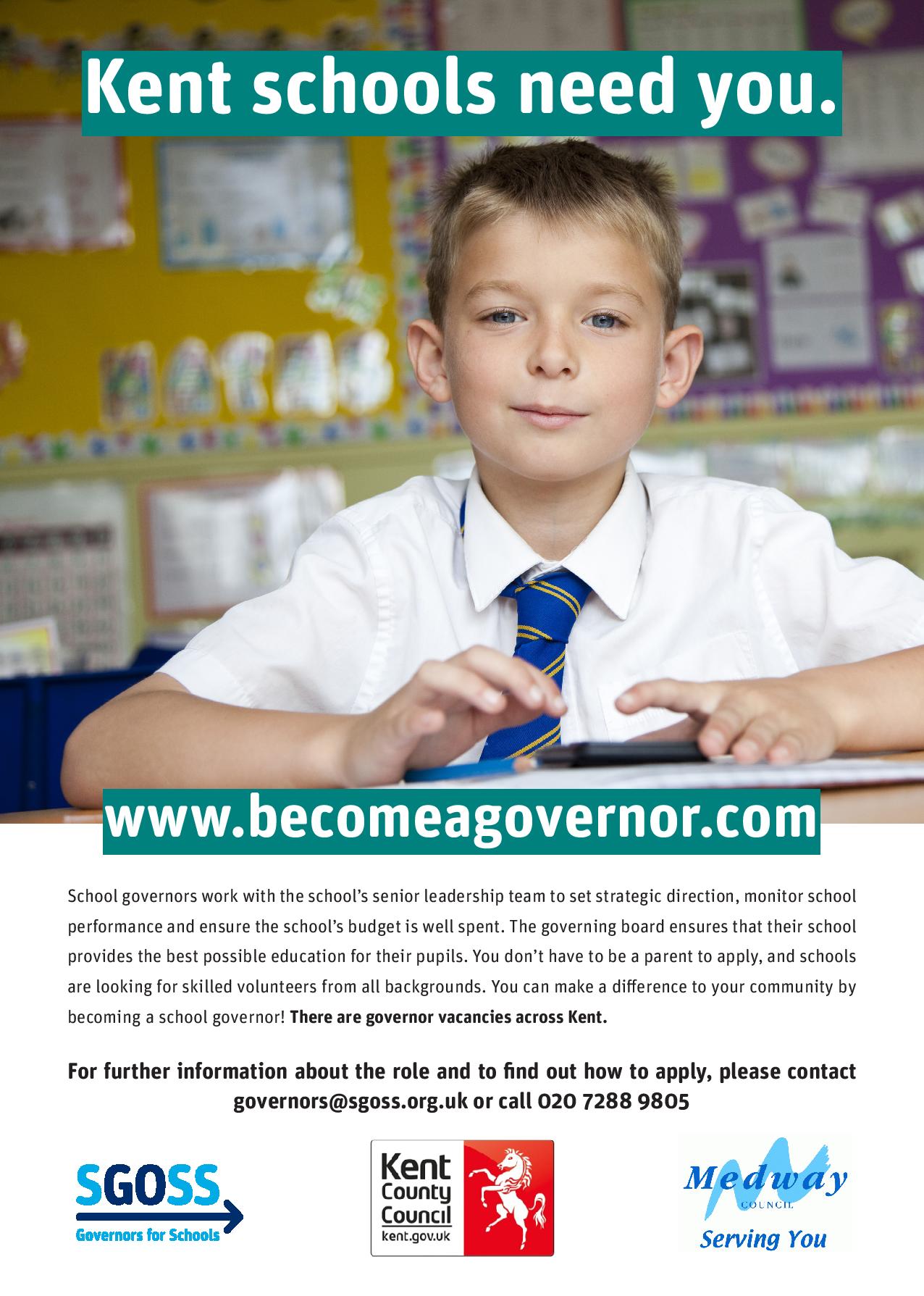 SGOSS - Governors for schools poster